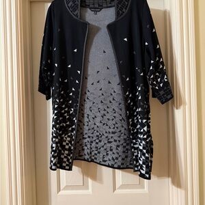 Ming Wang Open Front Cardigan